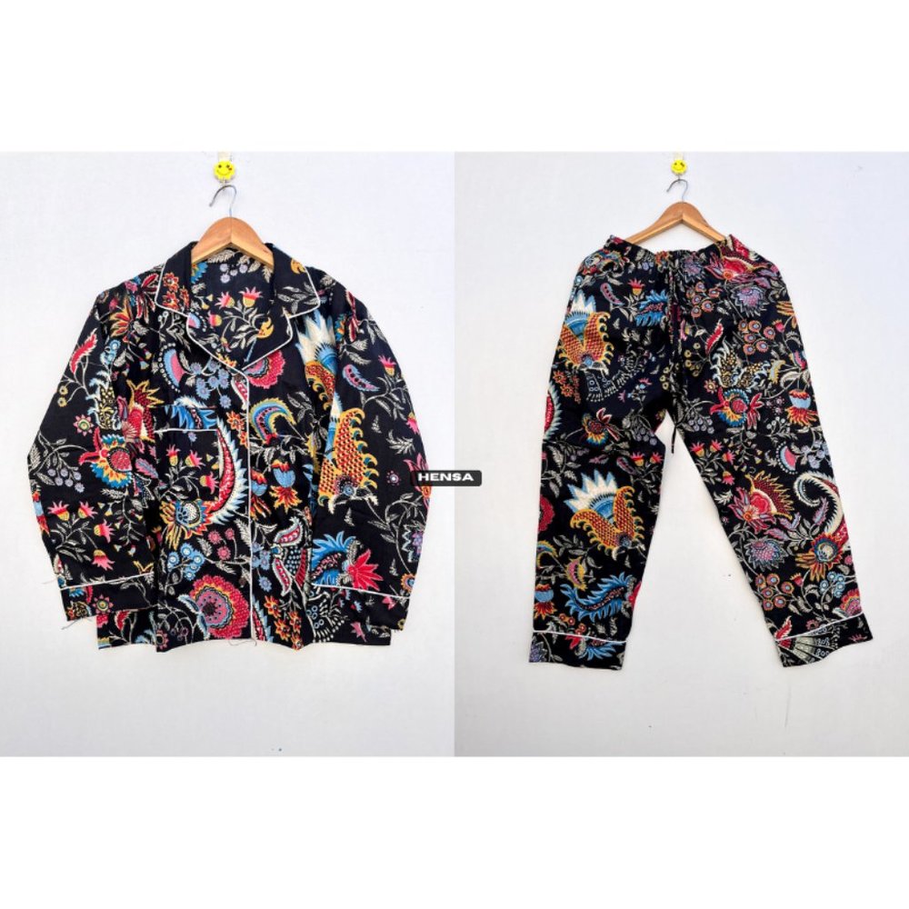 Handmade Cotton Animal Printed Night Wear Suit